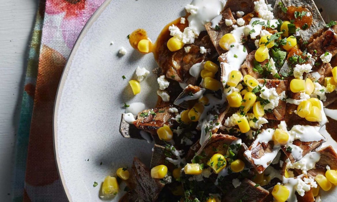 Chilaquiles con Elote